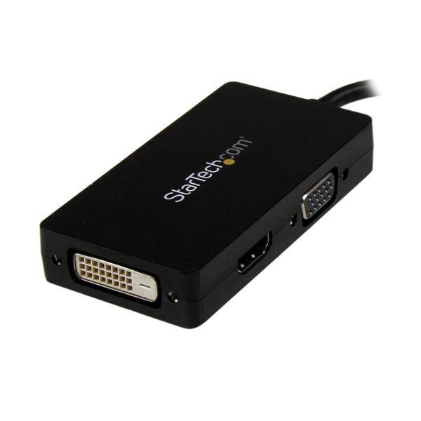 Rca Informatique - image du produit : DISPLAYPORT TO VGA / DVI / HDMI ADAPTER 3-IN-1 DP CONVERTER