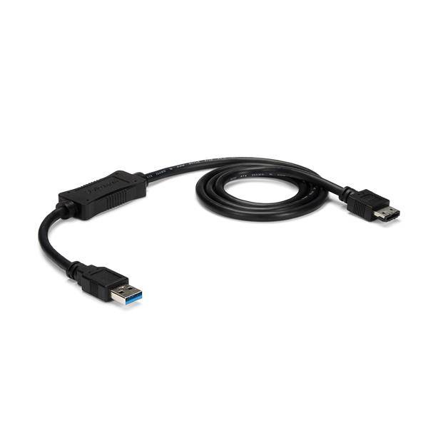 Rca Informatique - Image du produit : CABLE ADAPTATEUR USB 3 A ESATA 91CM HDD/SSD/ODD - SATA 6GB/S
