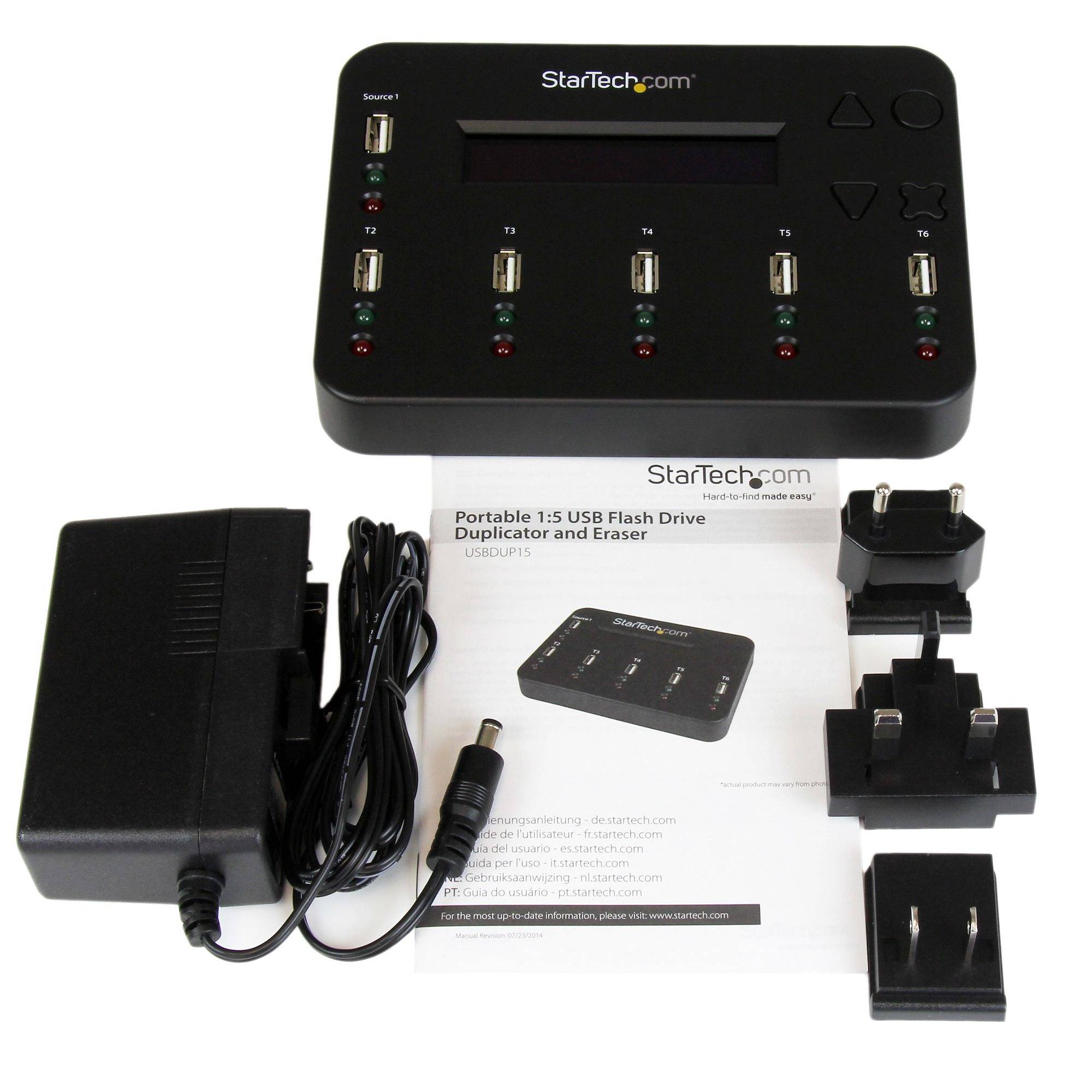 Rca Informatique - image du produit : DUPLICATEUR / COPIEUR AUTONOME DE CLES USB 1 VERS 5 / EFFACER