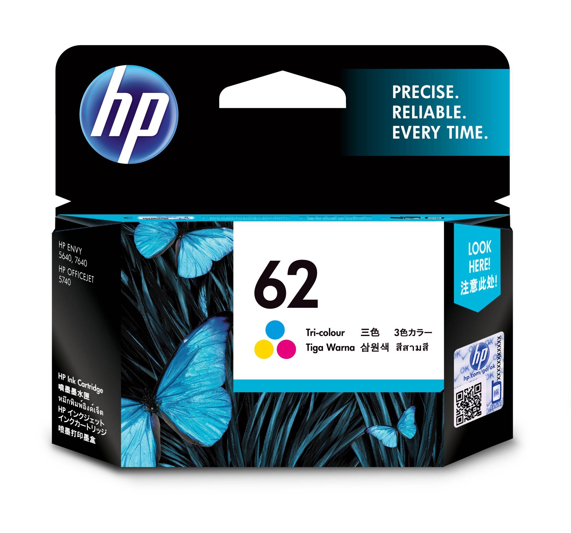 Rca Informatique - image du produit : INK CARTRIDGE NO 62 C/M/Y BLISTER