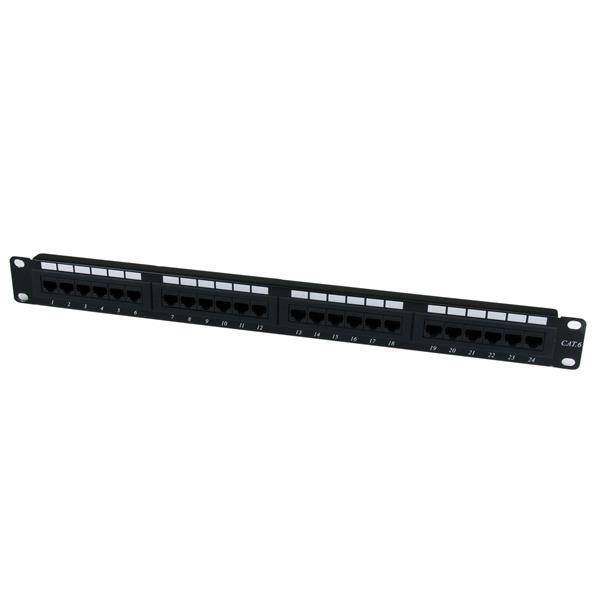 Rca Informatique - image du produit : 1U 24 PORT NETWORK PATCH PANEL 110 TYPE RACK MOUNT PATCH PANEL