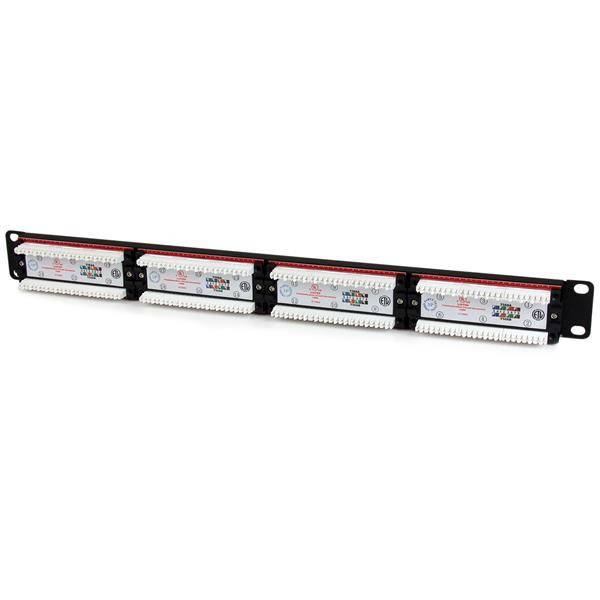 Rca Informatique - image du produit : 1U 24 PORT NETWORK PATCH PANEL 110 TYPE RACK MOUNT PATCH PANEL