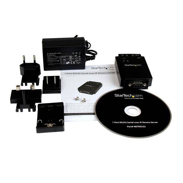 Rca Informatique - image du produit : 1PORT ETHERNET TO SERIAL DEVICE SERVER - SERIAL OVER IP ADAPTER