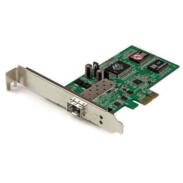 Rca Informatique - image du produit : CARTE RESEAU PCIE 1 PORT FIBRE OPTIQUE GBE NIC - SFP OUVERT