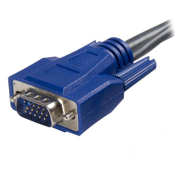 Rca Informatique - image du produit : CABLE KVM ULTRAFIN 2 EN 1 USB VGA - 3M