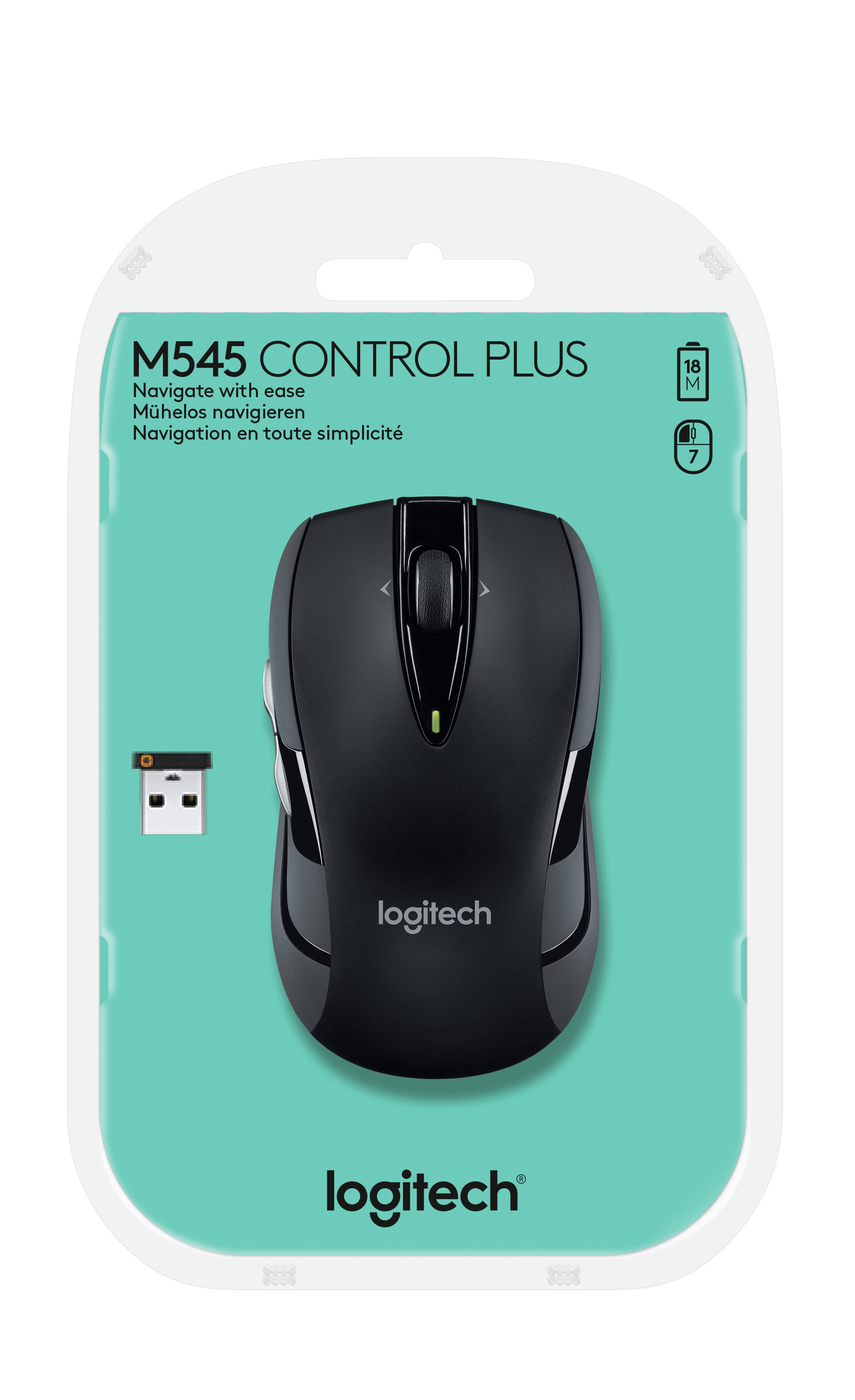 Rca Informatique - image du produit : WIRELESS MOUSE M545 BLACK IN