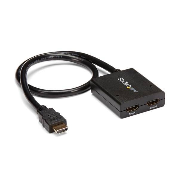 Rca Informatique - Image du produit : REPARTITEUR / SPLITTER VIDEO HDMI 4K  2 PORTS ALIM. PAR USB