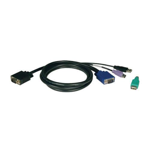 Rca Informatique - image du produit : 1.83 M USB/PS/2 KVM SWITCH CBL