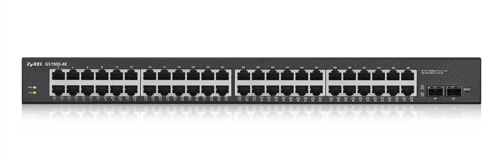 Rca Informatique - image du produit : GS1900-48 V2 48 PORT GBE L2 SMART MANAGED SWITCH