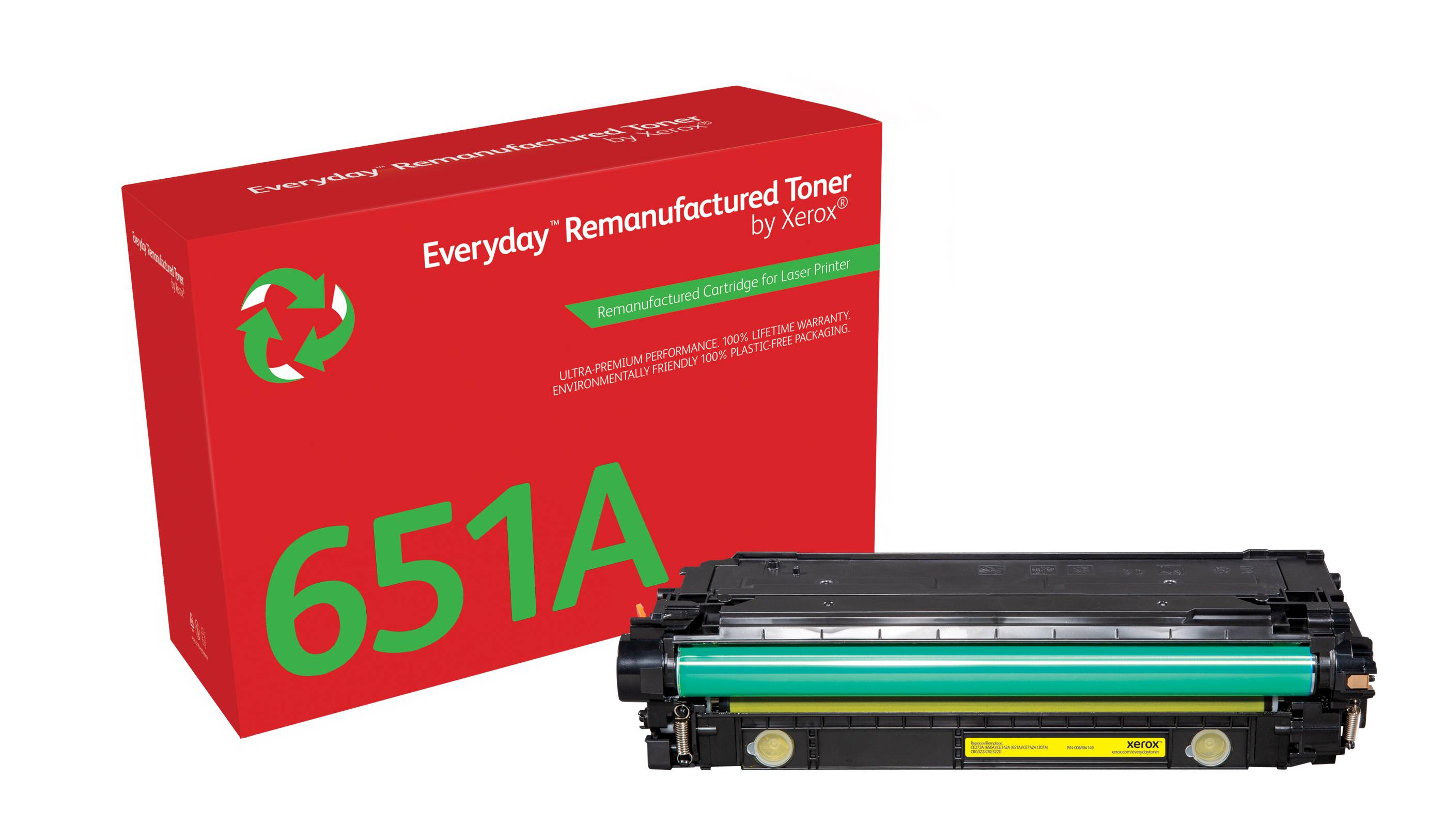 Rca Informatique - Image du produit : TONER YELLOW CARTRIDGE EQUIVALENT TO HP 651A/650A/