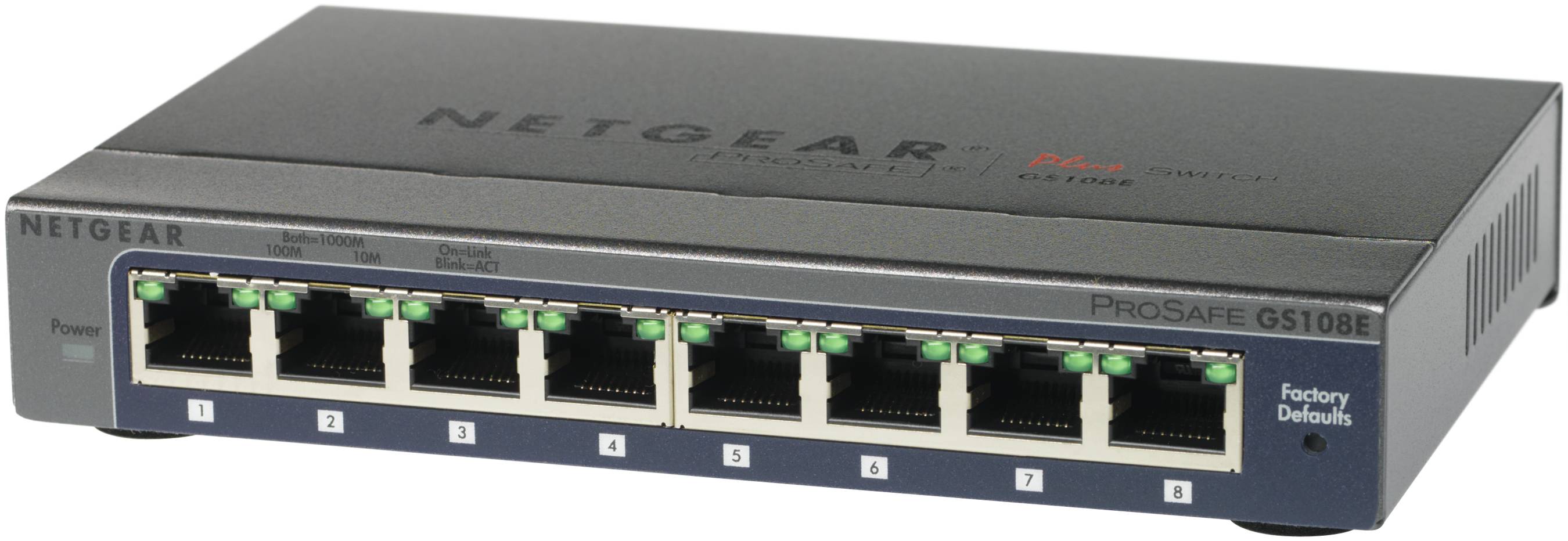 Rca Informatique - image du produit : PROSAFE PLUS SWITCH 8-PORT GS108EV3