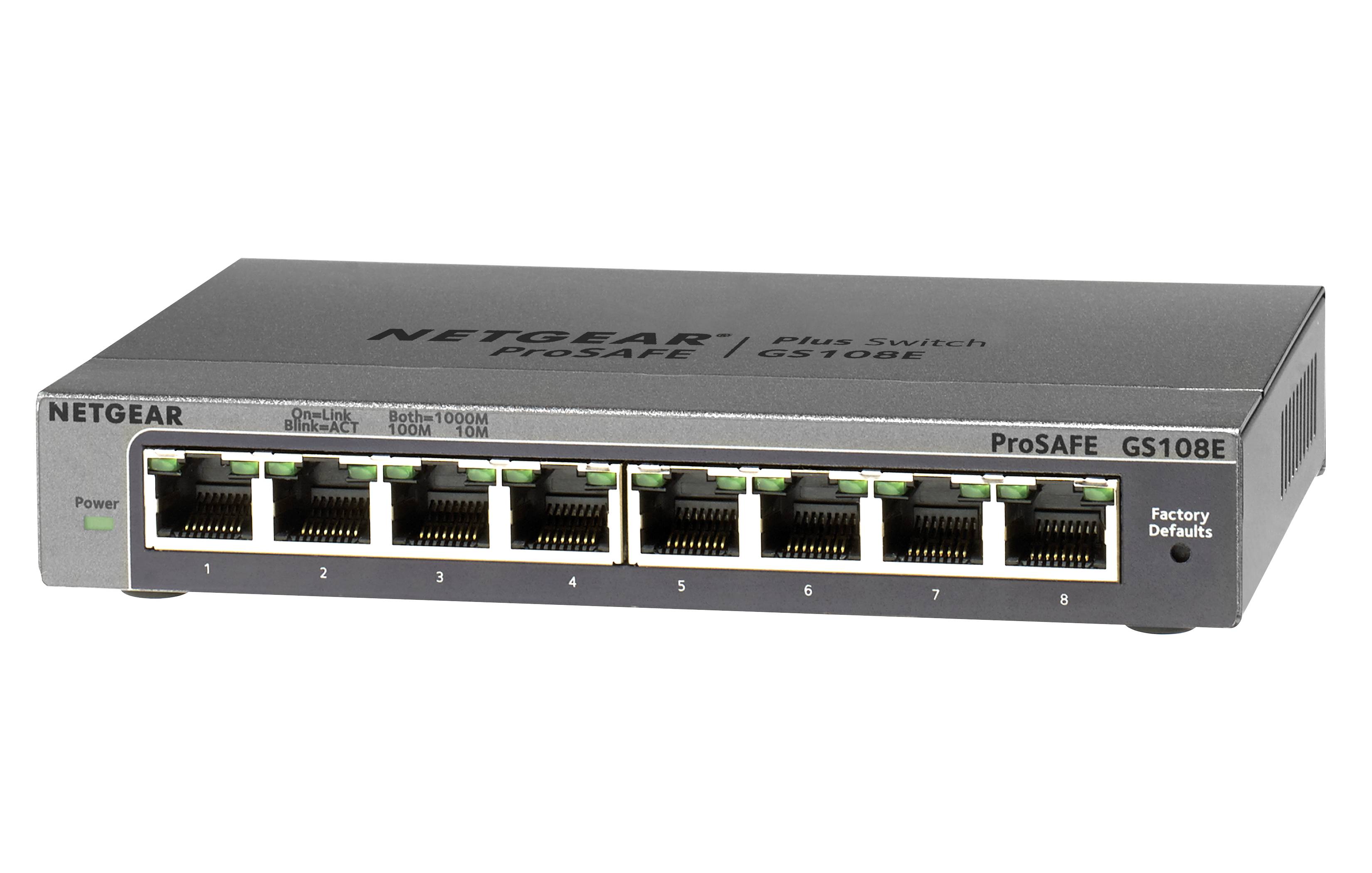 Rca Informatique - image du produit : PROSAFE PLUS SWITCH 8-PORT GS108EV3