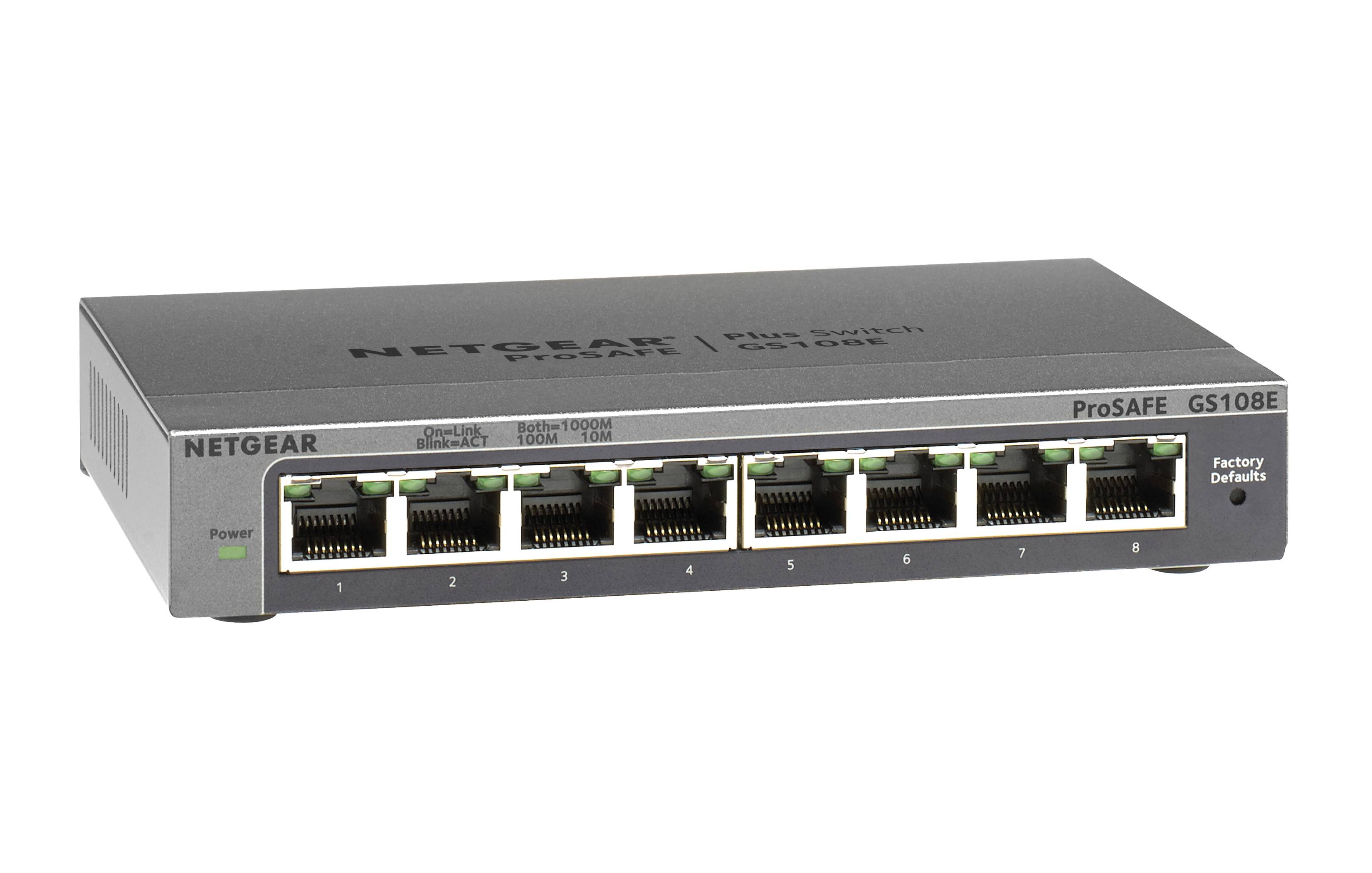 Rca Informatique - image du produit : PROSAFE PLUS SWITCH 8-PORT GS108EV3