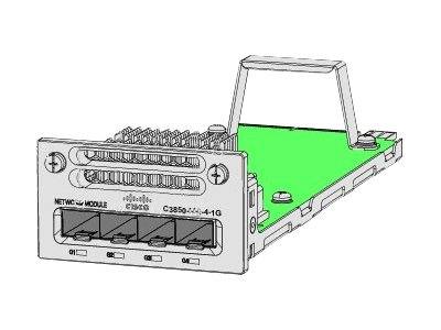 Rca Informatique - image du produit : CATALYST 3850 4 X 1GE NETWORK MODULE REMANUFACTURED