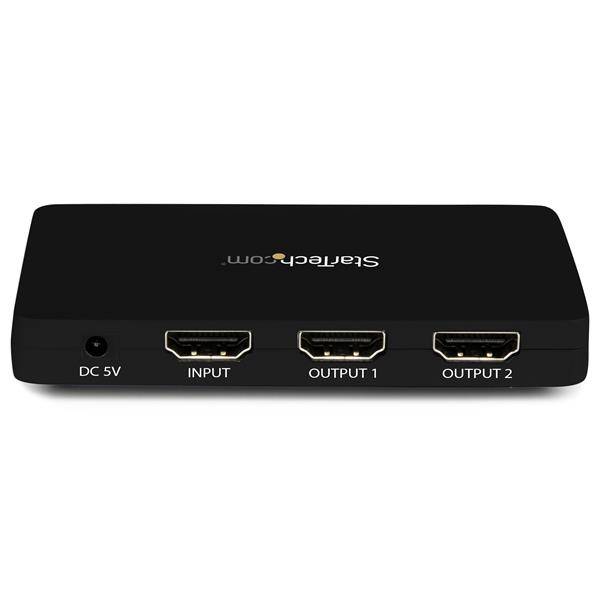 Rca Informatique - image du produit : REPARTITEUR SPLITTER VIDEO HDMI 4K  2 PORTS ALUMINIUM