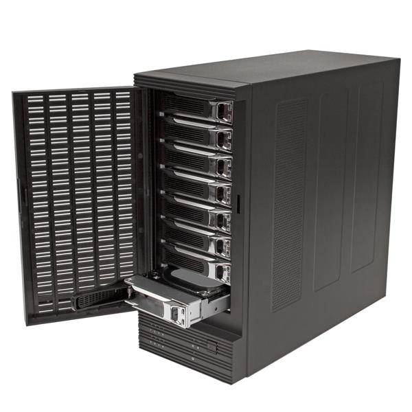 Rca Informatique - image du produit : BOITIER USB 3.0/ ESATA 8 X HDD SATA 6GB/S 25/35 AVEC UASP