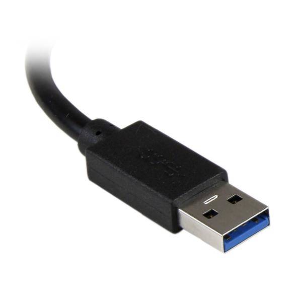 Rca Informatique - image du produit : HUB USB 3.0  3 PORTS AVEC ADAPTATEUR GBE ET CABLE INTGR  I