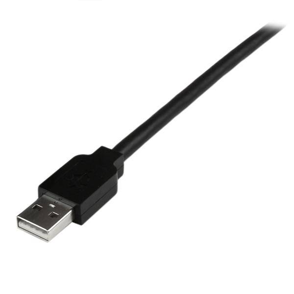 Rca Informatique - image du produit : CABLE USB 2.0 ACTIF DE 15 M AVEC HUB USB  4 PORTS - NOIR