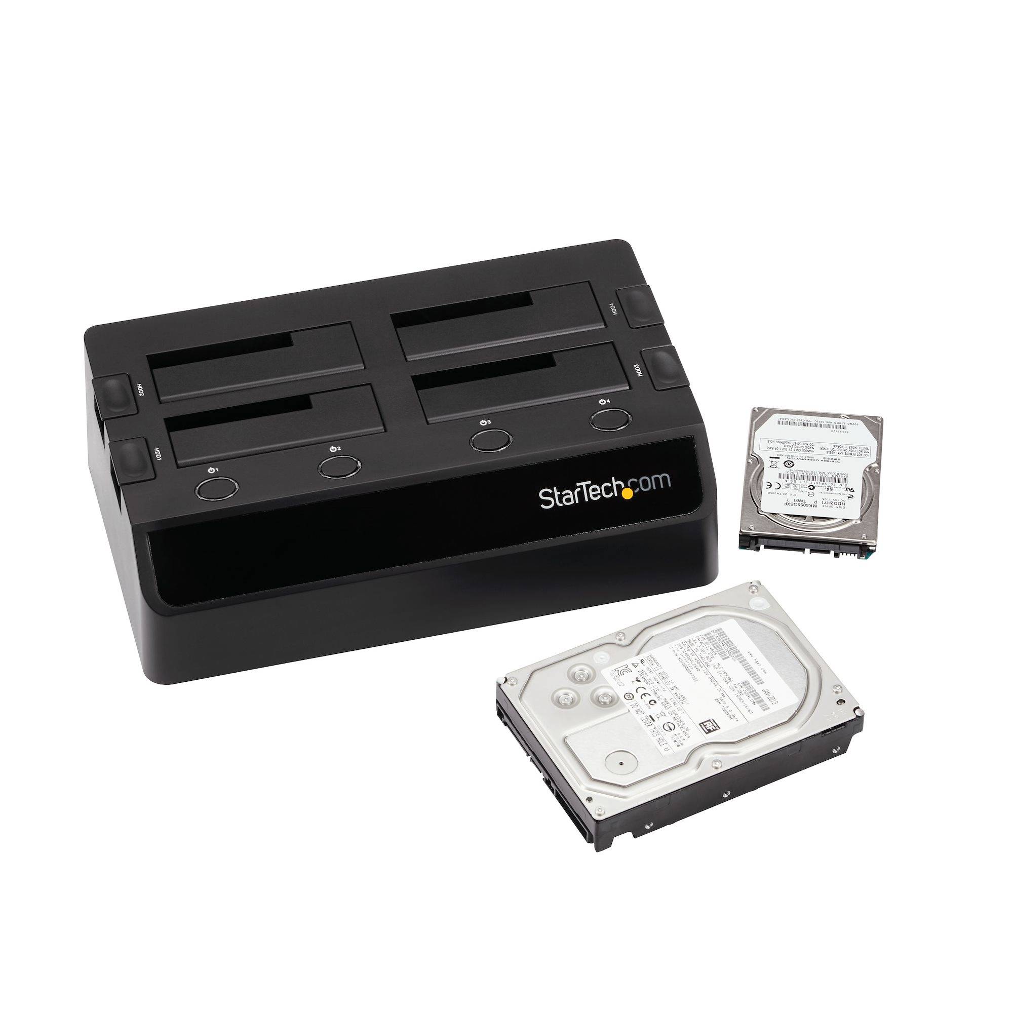 Rca Informatique - image du produit : STATION DACCUEIL USB 3.0 4X DISQUE DUR SATA III DE 25/35