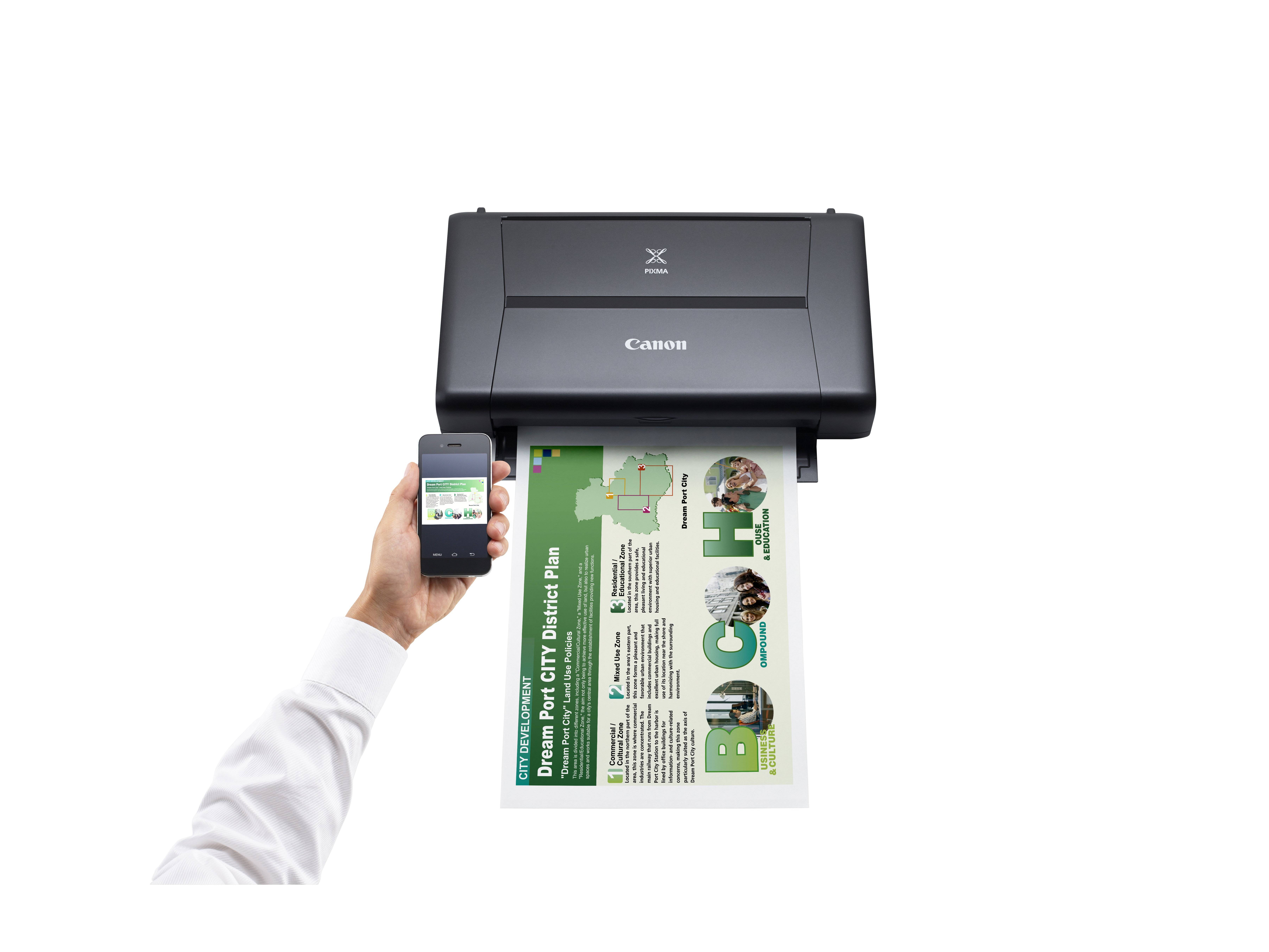 Rca Informatique - image du produit : PIXMA IP110 WLAN PRINTER 9600DPI CLOUD-PRINTING           IN