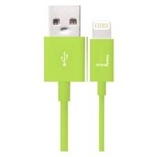 Rca Informatique - image du produit : GREEN CABLE TO SYNC AND CHARGE LIGHTNING - 1M - MFI