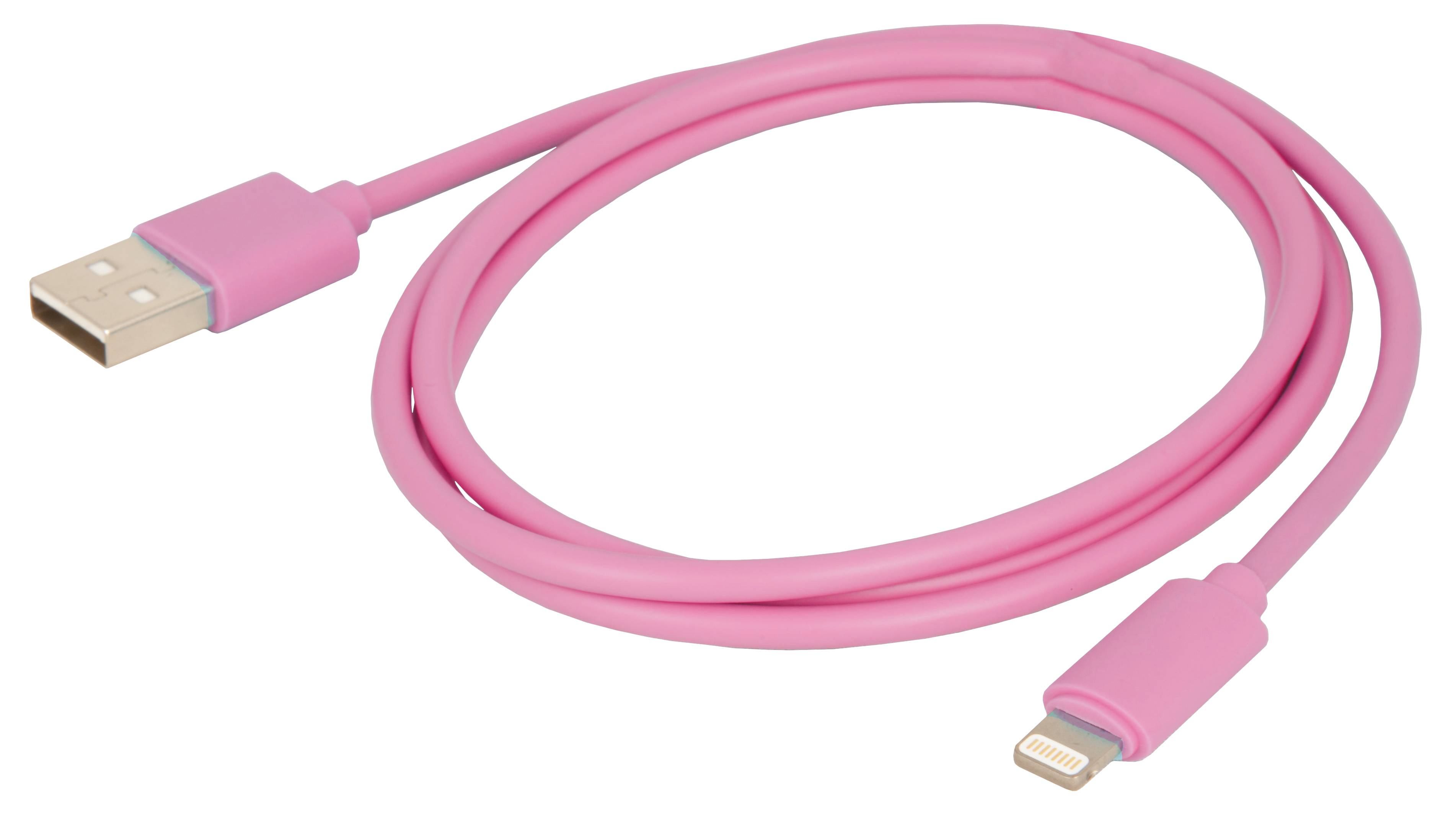 Rca Informatique - Image du produit : CABLE LIGHTNING MFI ROSE 1M