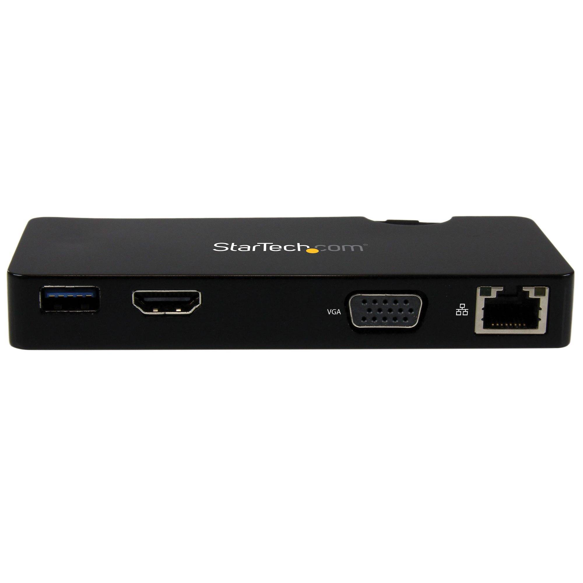 Rca Informatique - image du produit : MINI STATION DACCUEIL USB 3.0 AVEC HDMI OU VGA GBE ET USB 3.0