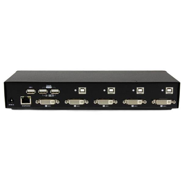 Rca Informatique - image du produit : SWITCH KVM USB / DVI 4 PORTS - COMMUTATION RAPIDE DDM ET CABLES