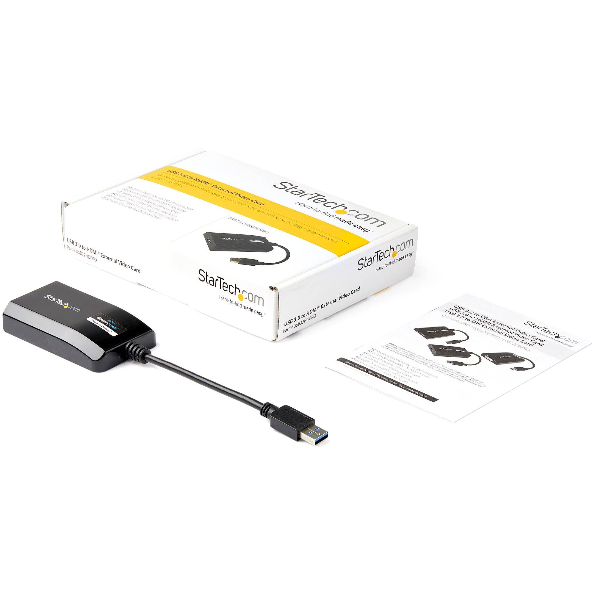 Rca Informatique - image du produit : ADAPTATEUR USB 3.0 VERS HDMI POUR MAC/PC - HD 1080P  M/F