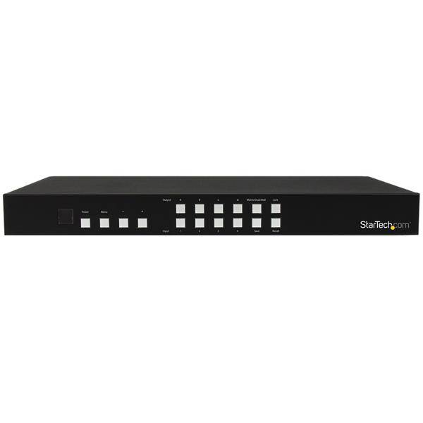 Rca Informatique - image du produit : MATRICE HDMI 4X4 -SWITCH ET REPARTITEUR HDMI MUR DCRANS