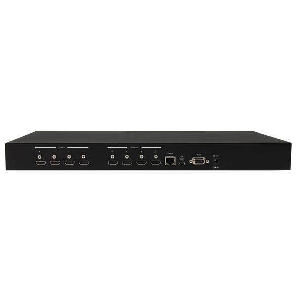 Rca Informatique - image du produit : MATRICE HDMI 4X4 -SWITCH ET REPARTITEUR HDMI MUR DCRANS