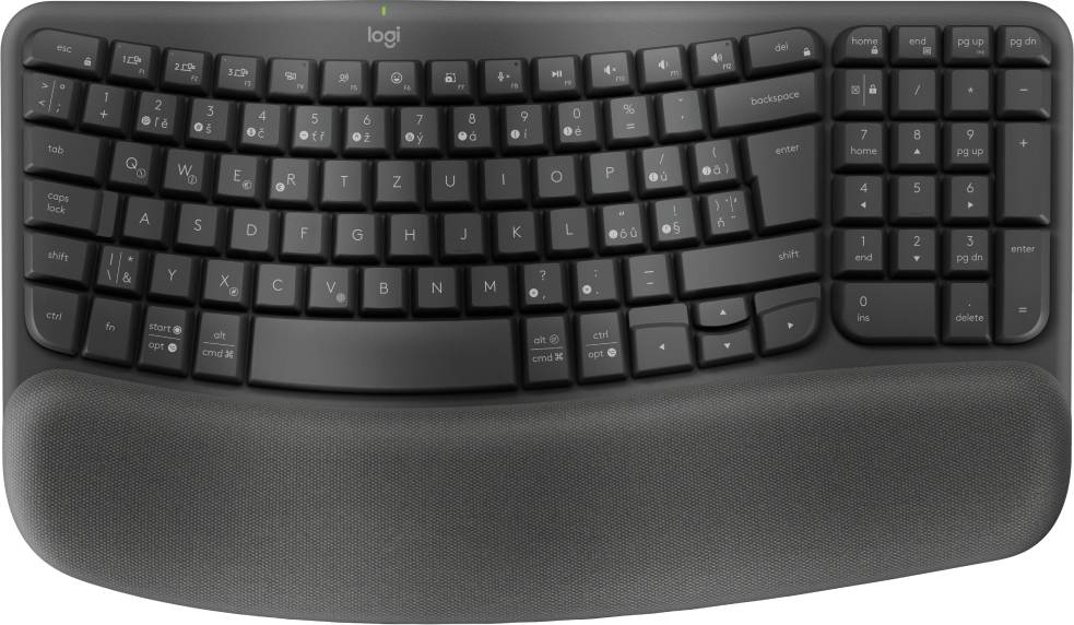 Rca Informatique - Image du produit : WAVE KEYSERGONOMIC KB GRAPHITE CZE-SKY 2.4GHZ/BT INTNL-973 UNIV