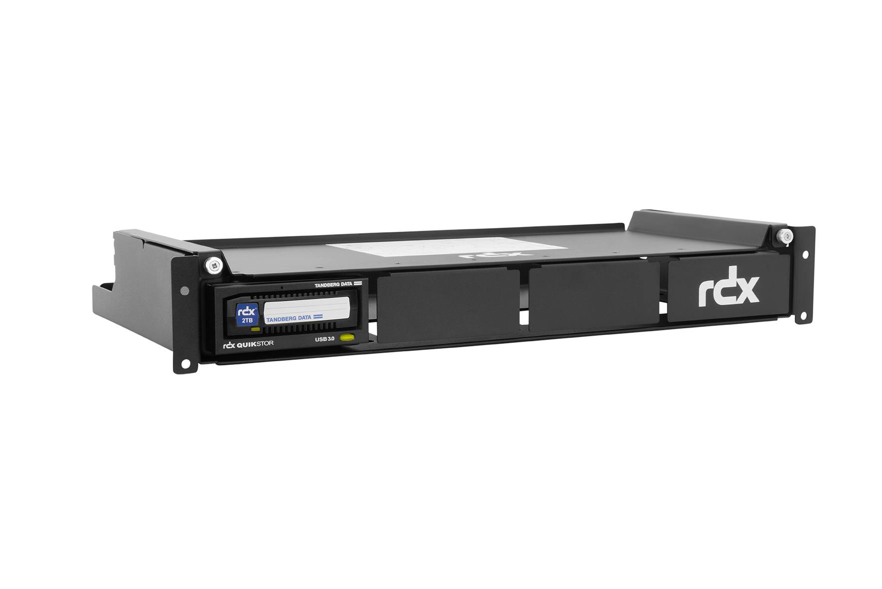 Rca Informatique - image du produit : RDX QUADPAK 1.5U RACKMOUNT FOR 1-4 EXTERNAL RDX DRIVES