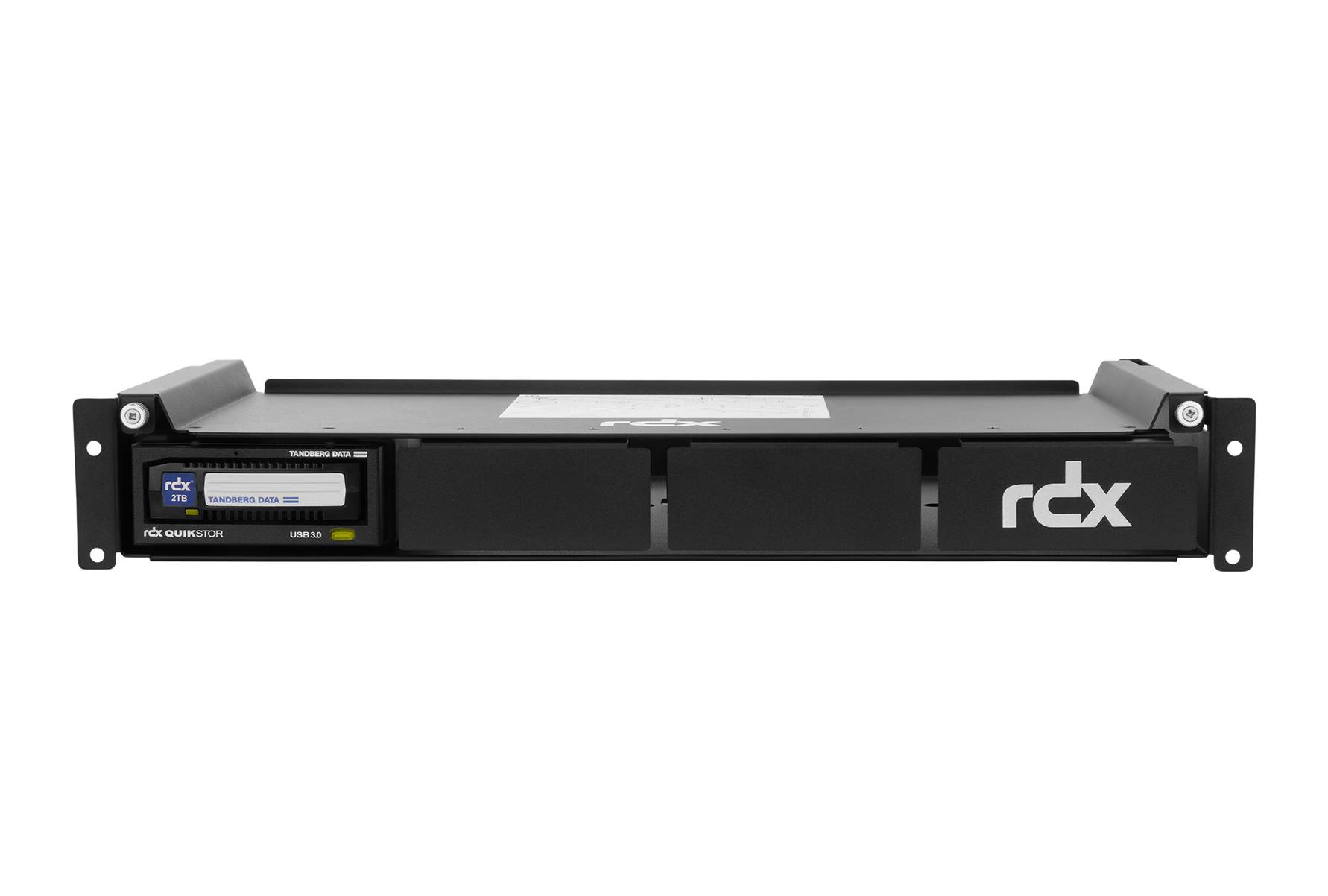 Rca Informatique - image du produit : RDX QUADPAK 1.5U RACKMOUNT FOR 1-4 EXTERNAL RDX DRIVES