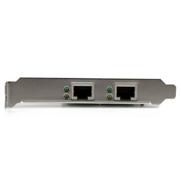 Rca Informatique - image du produit : CARTE RESEAU / ADAPTATEUR PCIE 2 PORTS GIGABIT ETHERNET RJ45