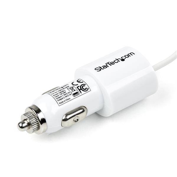 Rca Informatique - image du produit : CHARGEUR ADAPTATEUR / ALLUME CIGARE 2 PORTS - LIGHTNING / USB