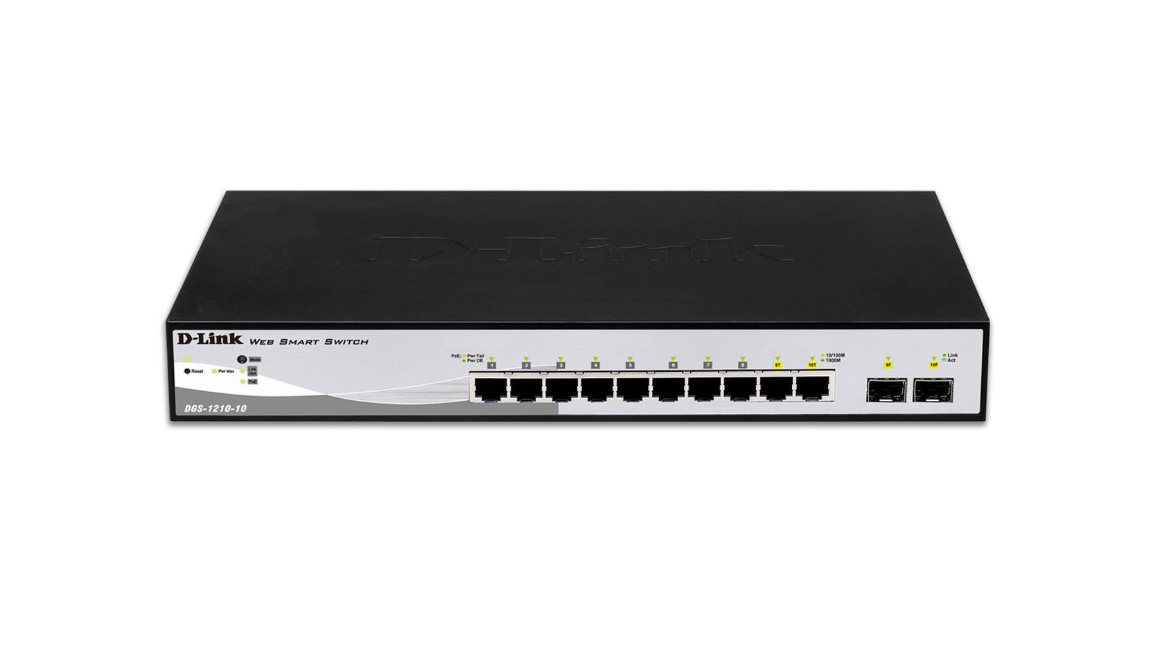 Rca Informatique - Image du produit : 10-PORT GIGABIT SMART SWITCH WITH 2 SFP PORTS