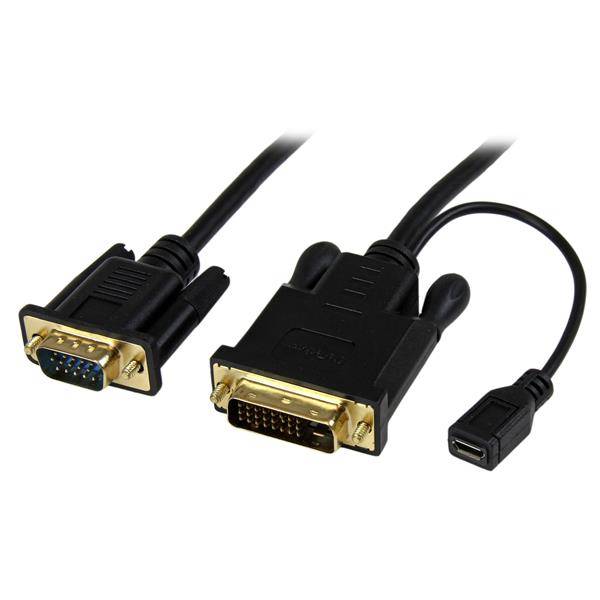 Rca Informatique - image du produit : CABLE ADAPTATEUR DVI-D VERS VGA HD15 DE 3M - M/M - 1920X1200