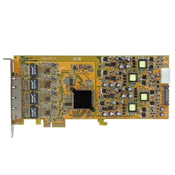 Rca Informatique - image du produit : CARTE RESEAU PCI EXPRESS A 4 PORTS GIGABIT POE - NIC PCIE