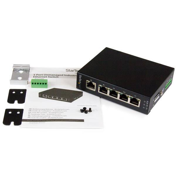 Rca Informatique - image du produit : SWITCH GIGABIT ETHERNET INDUSTRIEL NON GERE A 5 PORTS