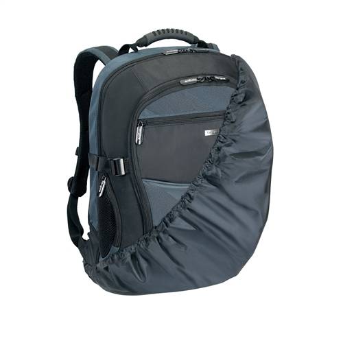 Rca Informatique - image du produit : SAC A DOS NYLON NOIR ET BLEU 17