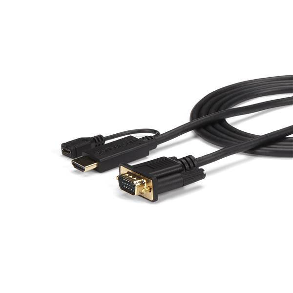 Rca Informatique - Image du produit : 1.8M HDMI TO VGA ACTIVE ADAPTER CONVERTER CABLE - 1920X1200