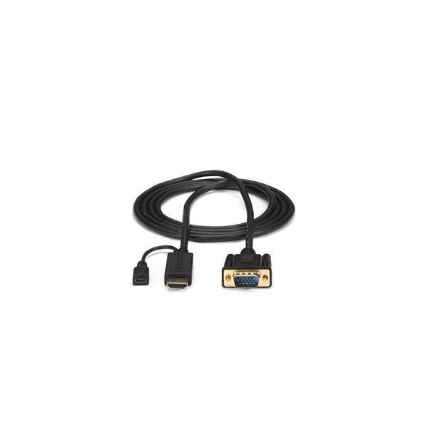 Rca Informatique - image du produit : CABLE ADAPTATEUR HDMI VERS VGA 3M - M/M - 1920X1200 / 1080P