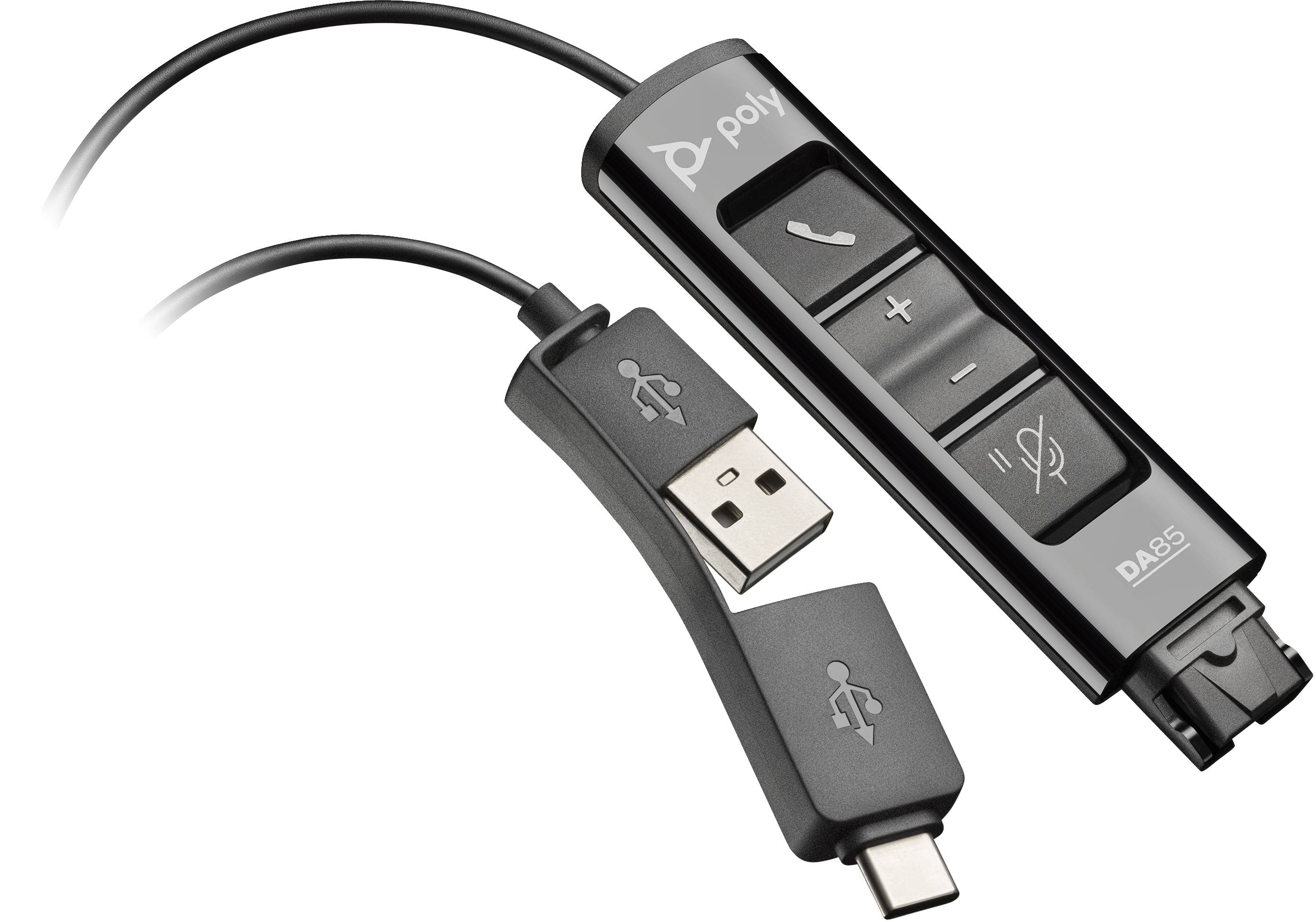 Rca Informatique - Image du produit : DA85 USB TO QD SMART DIGITAL HEADSET ADAPTOR WITH CONTROLS