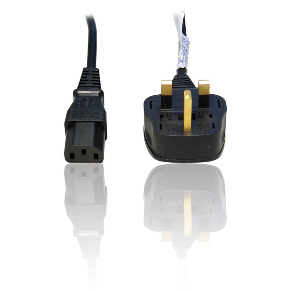 Rca Informatique - Image du produit : IEC C13 LEAD WITH UK PLUG