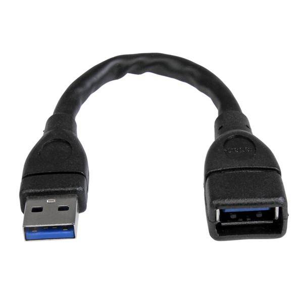 Rca Informatique - Image du produit : CABLE DEXTENSION / RALLONGE USB 3.0 A VERS A DE 15CM - M/F