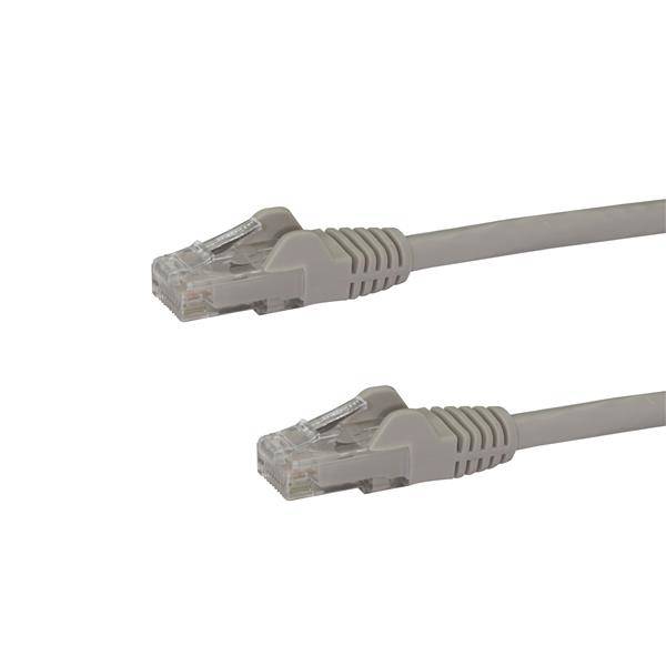 Rca Informatique - Image du produit : CABLE RESEAU CAT6 GIGABIT UTP SANS CROCHET DE 10M - GRIS