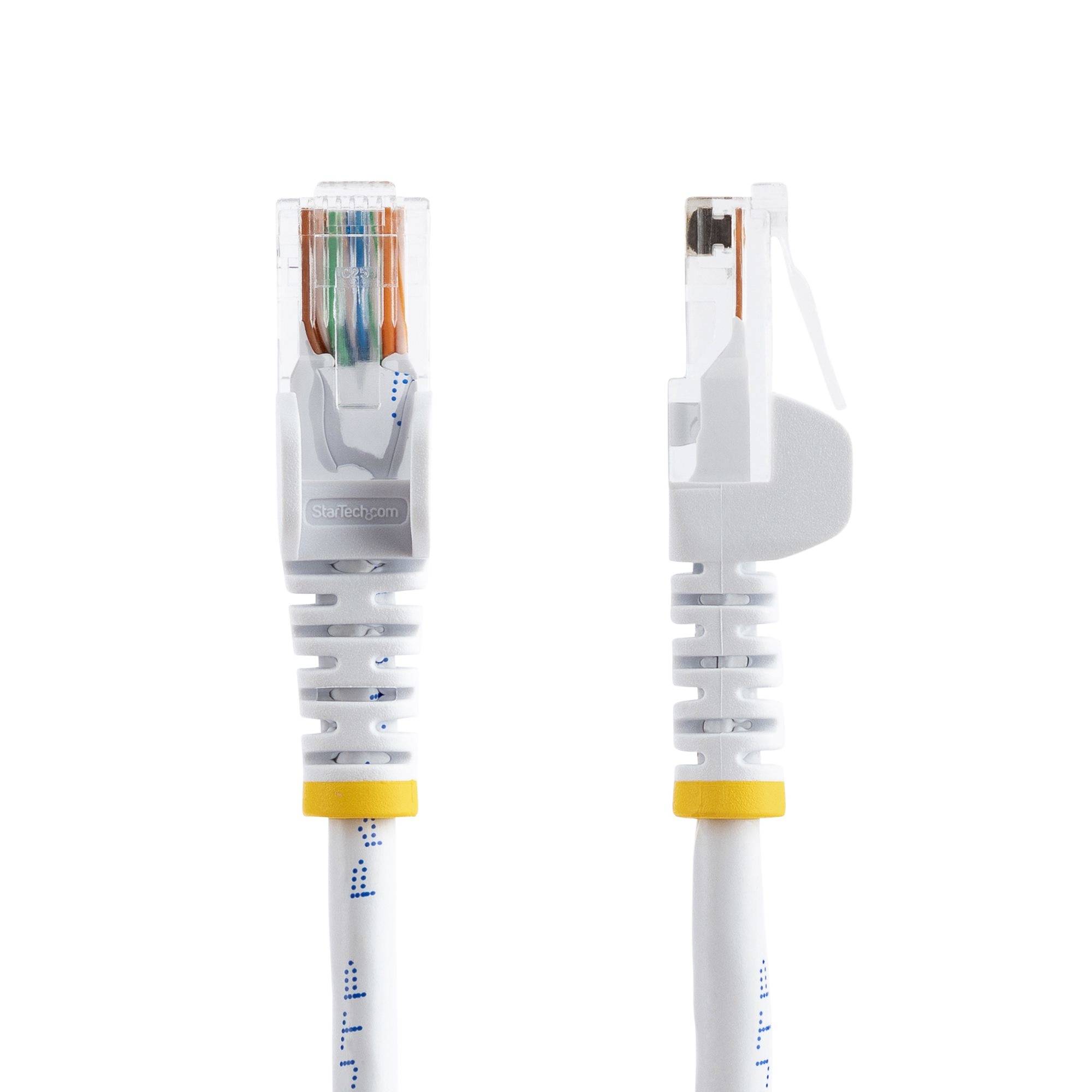 Rca Informatique - image du produit : 7M WHITE CAT5E CABLE SNAGLESS ETHERNET CABLE - UTP