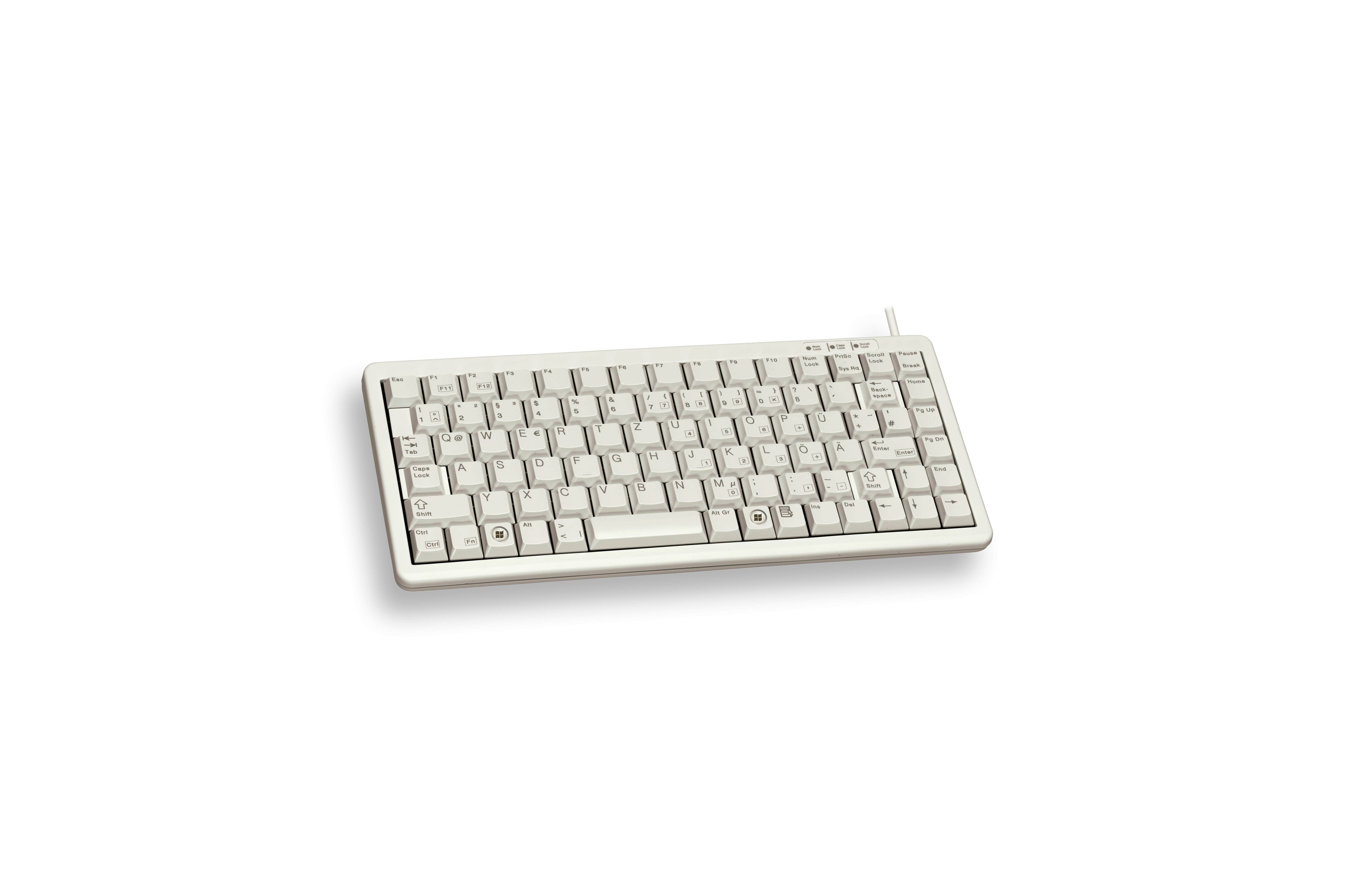 Rca Informatique - image du produit : CHERRY G84-4100 COMPACT KEYBOARD PAN-NORDIC LAYOUT WHITE