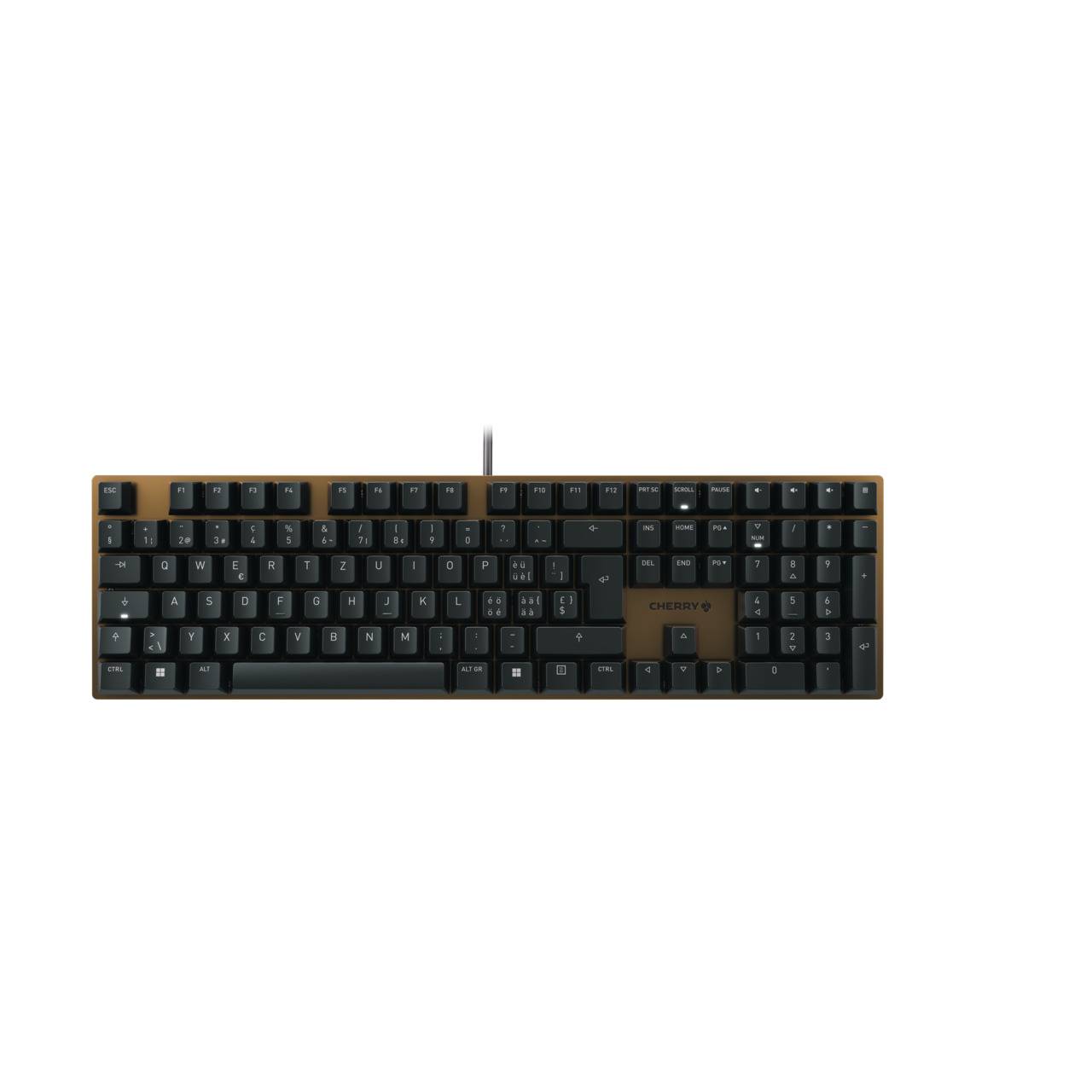 Rca Informatique - image du produit : KEYBOARD CORDED MECHANICAL BLACK/BRONZE CH